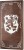 Деревянные нарды "Герб" коричнево-серебристые (48x48см)