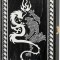 Деревянные нарды "Драконы" чёрно-серебристые (40x40см)