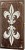 Деревянные нарды "Лилии" коричнево-серебристые (40x40см)