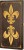 Деревянные нарды "Лилии" коричнево-золотистые (40x40см)