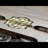 Деревянные резные нарды + шашки "Кремль и Символы Власти" мастер Артур Мирзоян (60x60см)